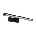EGLO LED Wandlampe Pandella 1, Wandleuchte Spiegel, Spiegelleuchte aus Aluminium und Kunststoff, Badezimmer Lampe in Schwarz, Weiß, Feuchtraumleuchte, IP44, neutralweiß, L 40 cm