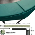 Magic Circle Randabdeckung 427-430 cm Grün Federabdeckung Trampolin Umrandung