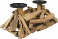 Kerzenhalter aus Treibholz für 2 Kerzen Kerzenständer Deko Weihnachtskranz