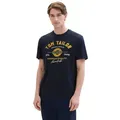 TOM TAILOR T-Shirt mit großem Logofrontprint blau XXL (56/58)