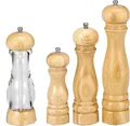Kesper 13561 Pfeffermühle, Gummibaum, Acrylkorpus mit Holzdrehkopf