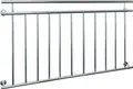 ECD Germany Französischer Balkon, 90x156 cm, mit 11 Füllstäben, glänzend, Balkongeländer aus Edelstahl