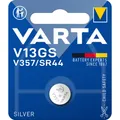 VARTA SILVER Coin V13GS/V357/SR44, 1er Blister Batterie