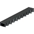 ACO Rinne Hexaline 2.0 Microgrip 1 m Kunststoff Schwarz