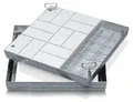 Zarges Schachtabdeckung aus Edelstahl mit Wanne 800 mm x 800 mm