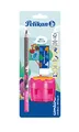 Pelikan combino® Set mit Schreiblernbleistift, Radiergummi und Anspitzer, pink