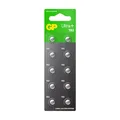 GP Alkaline LR41 Knopfzelle | 10 Stück Batterien AG3 1,5V, quecksilberfrei | kompatibel mit AG3, V3GA, 192, 384A, LR736 | Für Taschenrechner, Uhren, Spielzeug, Digitale Thermometer und mehr