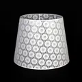 Großer Lampenschirm Weiß aus Häkel-Spitze für Stehleuchte E27 Ø38cm konischer Stoff Schirm Stehlampe