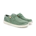 WALK IN PITAS | WP150 Washed | Herren Mokassins | Flache Slipper für Männer | Slip on Loafer | Sneakers | Schlupfschuhe | Freizeitschuhe | Walkinpitas Schuhe | Mintgrün 37