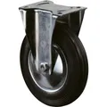 Bockrolle 160mm L410.B55 Platte,Gummi schw.,RL L410.B55.161, 9900011720
