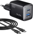 NIU 30W USB C Ladegerät, 2-Port [USBC + USBA] Schnellladegerät mit USBC Kabel