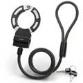 FISCHER Fahrrad Handschellenschloss 110cm 8mm Stahl für E-Bike E-Scooter robust