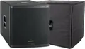 Pronomic C-118SA Aktiv Subwoofer + Cover Set - 1600 Watt Leistung - 18" Lautsprecher mit 3" Schwingspule - Frequenzbereich: 30-200 Hz - 4 DSP-Presets - Max. SPL: 126 dB - inklusive Schutzhülle