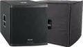 Aktiver 18"-Subwoofer mit 1600 Watt Peak-Leistung im Set mit passendem Cover