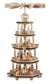 Tischpyramide Heilige Geschichte 4-stöckig natur (LxBxH):27x27x64cm NEU