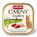 4017721838443 ANIMONDA Carny Country Huhn, Kalb + Rogen – Nassfutter für Katzen 
