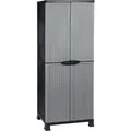 Kreher Universalschrank Noble ca. H 171 x B 68 x T 40 cm, grau/schwarz