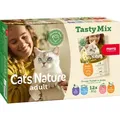 Katzenfutter Hoher Fleischanteil - mera Cats Nature Tasty Mix - Multipack Nassfutter 12x85g 12x85g