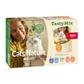 MERA Cats Nature Adult Tasty Mix Premium Katzenfutter Nass 12x85g | ohne Zucker und Getreide | Adult Katzen Nassfutter hoher Fleischanteil | Vorteilspack