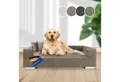 Rohrschneider Tiersofa Hundesofa Cord hoher Rand, waschbarer Bezug 4 Farben, robuster Cordstoff aus 100% Polyester, inkl. 2x Dekokissen