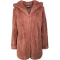 URBAN CLASSICS Parka Urban Classics Damen Ladies Hooded Teddy Coat (1-St) rosa XXL (46/48)