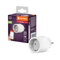 LEDVANCE SMART+ Smarte Steckdose für Innen mit ZigBee Technologie, bindet konventionelle Geräte ins Smart Home ein, misst und spart Stromverbrauch, kompatibel mit Alexa oder Google, weiss, 1er-Pack