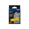 Brother HSe-651E Schrumpfschlauch schwarz auf gelb (21 mm)