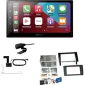 Pioneer SPH-DA160DAB 2-DIN Autoradio Apple CarPlay Android Auto Bluetooth DAB USB passend für Mercedes Benz SLK 2004-2011 schwarz inkl Canbus