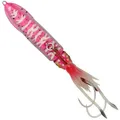 Savage Gear Pilker zum Hochseeangeln Swimsquid Inchiku 9,7cm 150g, Farbe:Pink Glow