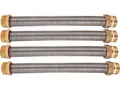 Speicherverbinder-Wellrohrset 2'AG x 200mm, V4A, VPE = 4 Stück