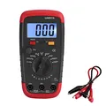 Capacitance Tester, Kondensator Messgerät, Digital Kapazitäts Messgerät Kondensatortester 0.1pF-20000uF mit LCD Hintergrundbeleuchtung und Halterung