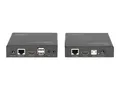 DIGITUS 4K HDMI HDBaseT 2.0 KVM Extender Set, 100 m