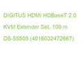 DIGITUS HDMI HDBaseT 2.0 KVM Extender Set, 100 m DS-55505 (4016032472667)