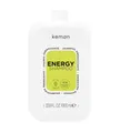 Kemon - Energy-Shampoo, 1000 ml, auf Basis von Ginseng und Koffein, reinigt sanft und entfernt Verunreinigungen, fördert gesundes und kräftiges Wachstum