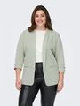 ONLY CARMAKOMA Kurzblazer CARELLY 3/4 LIFE BLAZER WVN Kunstfaser mit Stretch