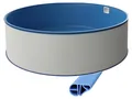 Rund Pool Ø 500 x 120 cm I STARTER SET I Poolfolie blau 0,6 mm I Filteranlage I BASIC Handlauf
