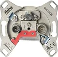 Fuba GAD 510 DC Antennendose 3-Loch - SAT Kabelfernsehen DVB-T Radio - Unicable-tauglich - Unterputz Antennensteckdose Durchgangsdose 10dB rückkanaltauglich (DC-Pass, F-Buchse/IEC-Stecker/IEC-Buchse)