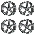 4 Oxigin Felgen 22 OXRS 9.0x20 ET38 5x114.3 TITANP für Citroën C-Crosser