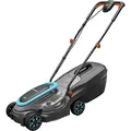 Gardena Akku-Rasenmäher PowerMax 32/18V P4A Ready-to-Use-Set: Mäher bis 200 m², 32 cm Schnittbreite, 30 l Fangvolumen, zentrale Schnitthöhenverstellung, PowerPlus Motor mit Eco-Modus (14632-20)