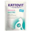 KATTOVIT Gastro Lachs + Reis| Diät-Katzenfutter| 85g| Nassfutter für Katzen bei Verdauungsproblemen|
