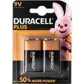 Duracell Plus Power (2 Stk., 9V Block, 580 mAh) (DUR019287)