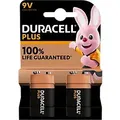 Duracell Batterien PLUS 6LR61 9V Alkali 2 Stück