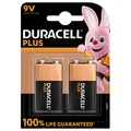 DURACELL Batterien PLUS Alkali-Mangan E-Block 9,0 V, 2 St.
