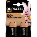 Duracell - Plus-9v B2 9 V Block-batterie Alkali-mangan 9 V 2 St.