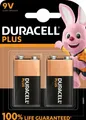 50 Duracell Plus 9V Block Alkaline 100% Life guaranteed Batterien im 2er Blister