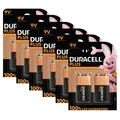 6x Duracell 9V E Block Plus MN1604 E-Block 6LR61 Batterie Plus 2er Blister