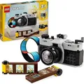 LEGO Creator 3in1 Retro Kamera Spielzeug, Videokamera, TV-Set, Schreibtischdeko für Kinder oder Zubehör für Schlafzimmer, Fotografie-Geschenke f... - Bronze