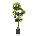 hjh OFFICE Kunstpflanze SCHEFFLERA Kunststoff, Stoff