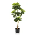 hjh OFFICE Kunstpflanze Kunstbaum Schefflera Strahlenaralie 90 cm Kunststoff272