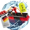 Waschbürste mit Teleskopstiel 7 Meter ausziehbar zur Reinigung von Solaranlage Terrassenüberdachung Fensterreinigung Photovoltaik Wintergarten Re...